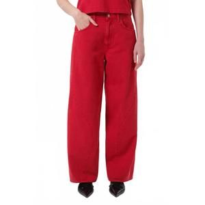 Agolde Vibrant Red Straight Leg Jeans